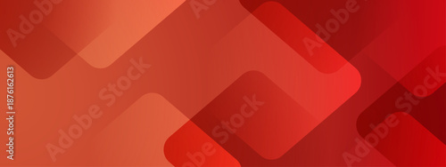 Red abstract background with smooth overlapping rounded rectangles. Great for modern design projects, website banners, social media graphics, and digital art.