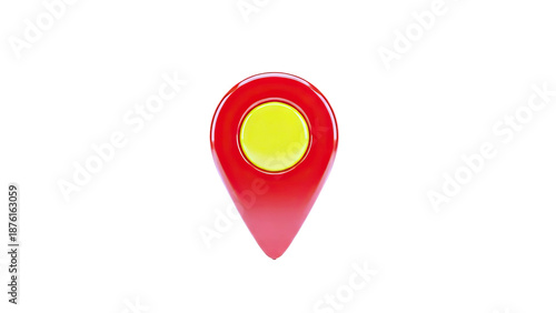 Red and Yellow Location Pin Icon Free Download Red and Yellow Location Pin Icon - GFXLoad