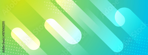 Geometric shapes with green, yellow, and blue gradients, perfect for abstract backgrounds, digital artwork, graphic design, and vibrant illustrations.