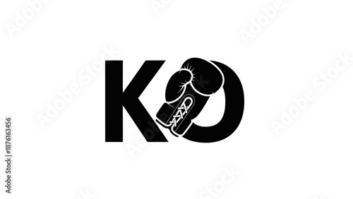 Knockout Boxing Glove Icon