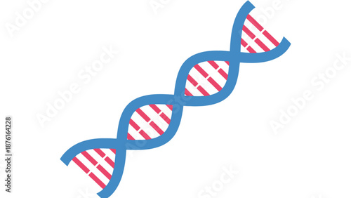 DNA Helix Strand - Genetic Code, Biology, Science, Medical Research