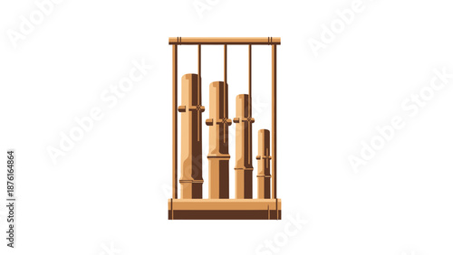 Bamboo Angklung Instrument - Indonesian Traditional Music