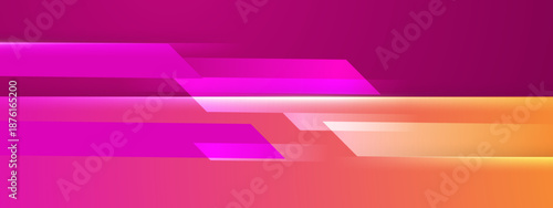 Abstract modern shapes in pink and orange ideal for vibrant design projects, backgrounds, or contemporary artistic themes with a pop of color.