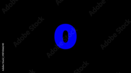 5 ,4 ,3, 2, 1 minutes countdown timer animation