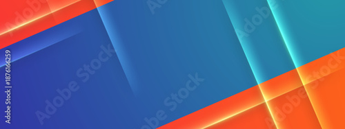 Abstract design in blue and orange hues with delicate light lines. Perfect for modern digital backgrounds or artistic presentations.