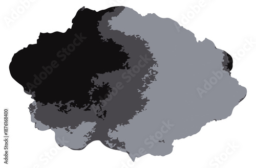 Grayscale Paint Blob Abstract Texture
