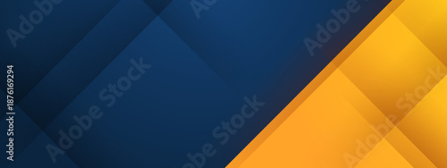 Abstract blue and yellow geometric background design suitable for posters, brochures, presentations, websites, and graphic design projects. Bright and modern aesthetic.