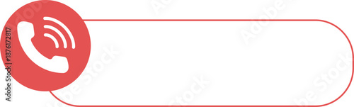Phone Number Label - Contact Us Phone for Customer Service, Support, Call Center and Communication Vector