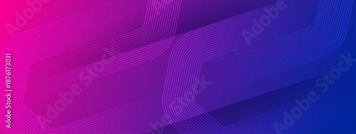 Purple and blue layered geometric lines creating a sleek and modern abstract background with depth