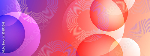 Red and orange circular gradient forms creating a dynamic and vibrant abstract background