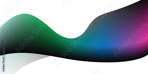 Abstract Wave of Colors: A mesmerizing and graceful abstract art piece. An artistic visual representation.