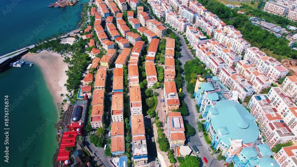 custom made wallpaper toronto digitalCinematic footage taken with a drone from Sunset town, Phu Quoc, Vietnam.