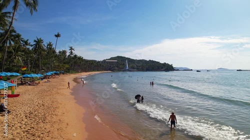 Wallpaper Mural Cinematic footage taken with a drone from Sunset town, Phu Quoc, Vietnam. Torontodigital.ca