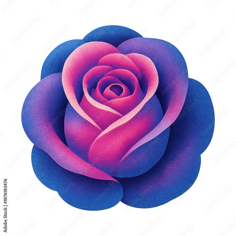 Fototapeta premium PNG Vibrant gradient rose illustration