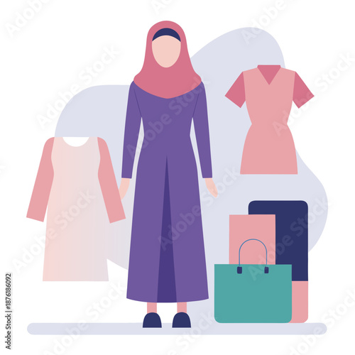 Modest Fashion Online Store Concept