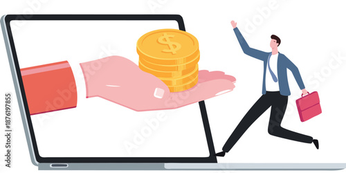 Instant Personal Loan concept, Eligible person for Instant Financial Help 