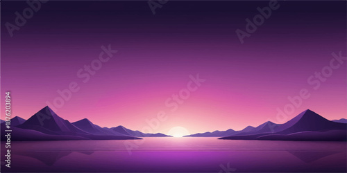 A breathtaking winter landscape features a glowing sunset over snowy mountain peaks under a vibrant sky filled with clouds reflecting the soft morning sunlight across the valley and distant hills