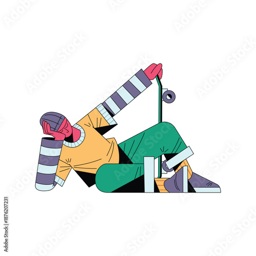 Skater Falling Learning Moment