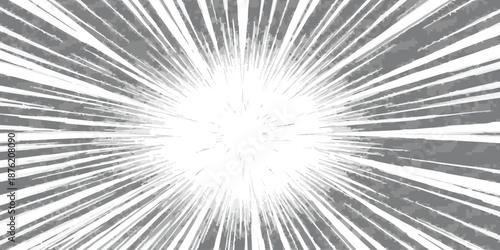 Energetic radial burst speed lines abstract background illustration