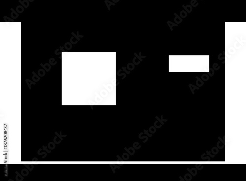 Cabin shelter house icon, showing a small wooden cabin for shelter and outdoor living. Ideal for travel, minimalist camping, rural housing, maps urban camper compact vector refuge, apps, web design