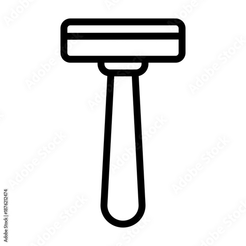 Safety Razor Vector Line Icon Design