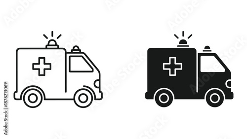 Ambulance Vector Illustration for Emergency Services
