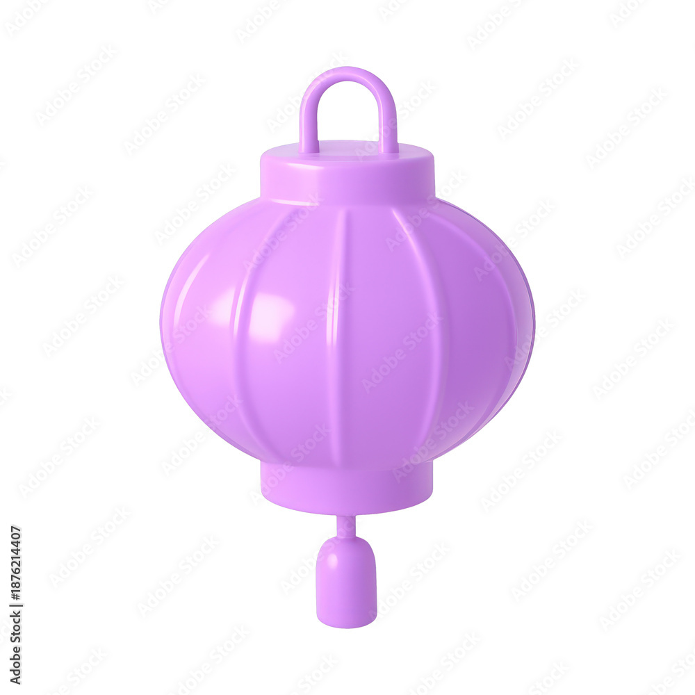 Obraz premium PNG Purple lantern festive decoration illustration.