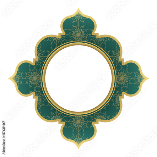 Islamic Decoration With Gold Frame