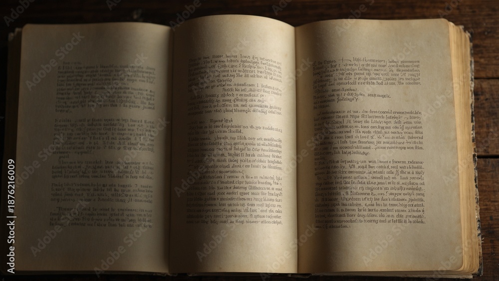 Obraz premium Open book with softly blurred pages.