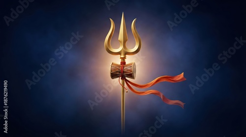 Wallpaper Mural Maha Shivratri poster design with lord shiva trishul.
 Torontodigital.ca