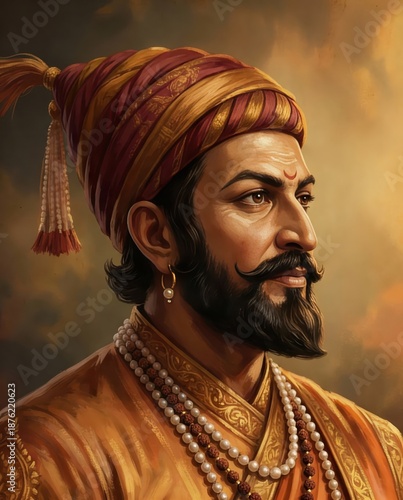 Wallpaper Mural Shivaji maharaj portrait illustration Torontodigital.ca