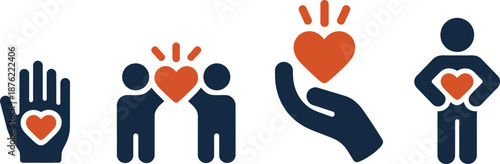 Caring People Heart Symbols