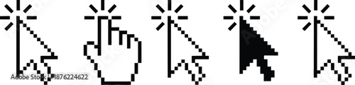 Pixel Art Cursor Icons