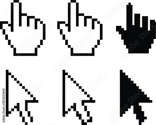 Pixel Art Mouse Cursors