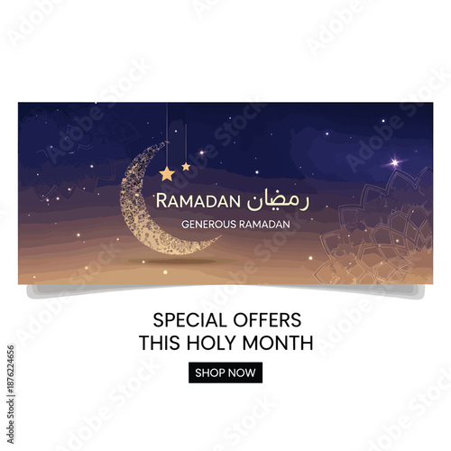 Ramadan or Generous Ramadan Sale Banner