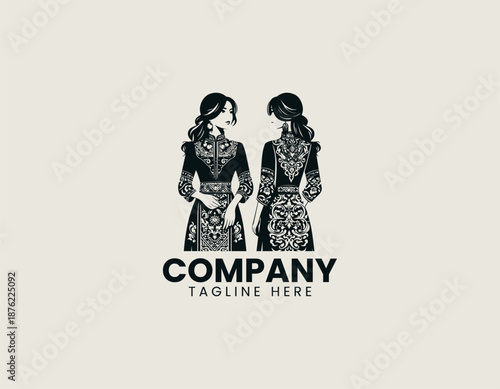 woman wearing hui tribal clothes black