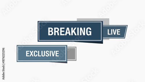 Breaking Live and Exclusive News Banners