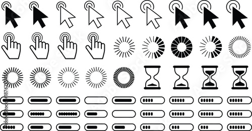 Website Interface Icons and Buttons