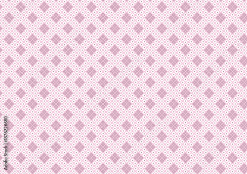 【日本の伝統模様】鹿子のシームレスパターン（赤系）