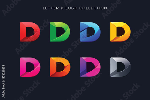 Typography of  D, d letter, 