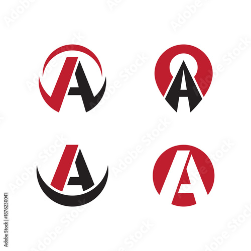 Free Download A initial letter logo - GFXLoad