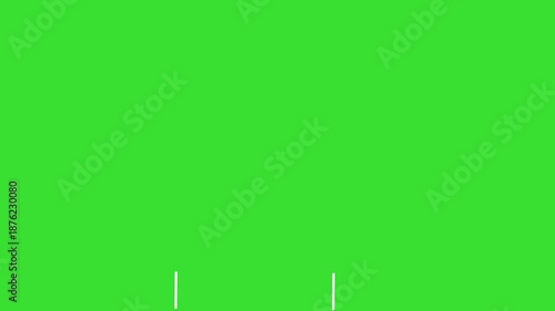 Cartoon Line Hand Drawing Finger Gesture Green Screen Animation 4K