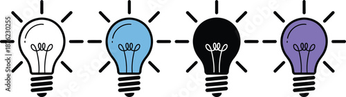 Light Bulb Ideas Concept