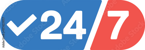 24/7 Availability Service Icon