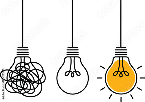 Light Bulb Ideas Concept