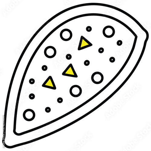 vector illustration of pizza