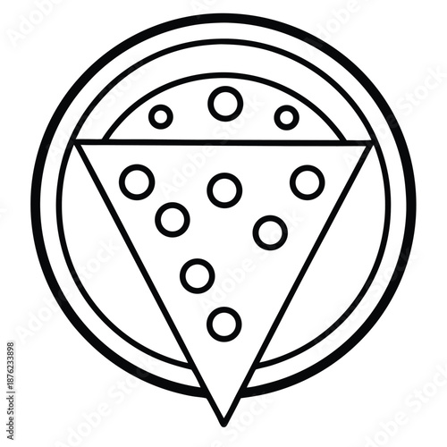 vector illustration of pizza