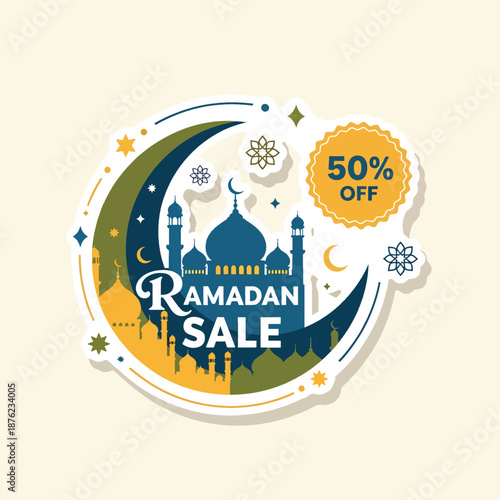 Colorful Sale and Discount Ribbon Banners Set