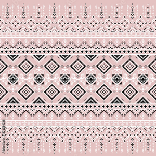 Geometric ethnic seamless pattern. Traditional tribal style. Design for background,illustration,texture,fabric,wallpaper