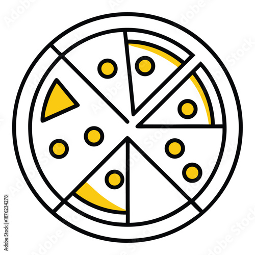 vector illustration of pizza